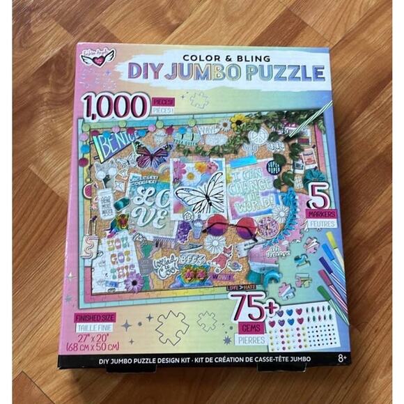 Color‎ & Blind DIY Jumbo Puzzle  1000 pieces  27 x 20 inches - Picture 1 of 2
